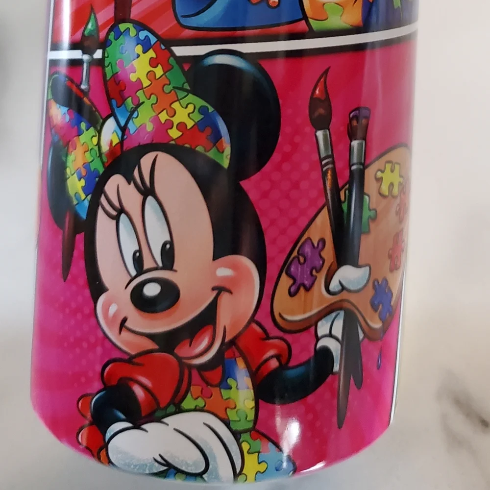 Disney Autism Awareness Mickey Mouse, Minnie Mouse 20oz Tumbler w/ duo lids 🎉
